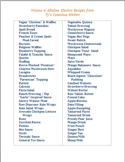 Table of Contents Volume 4 Cookbook
